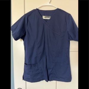 Navy medium scrub top